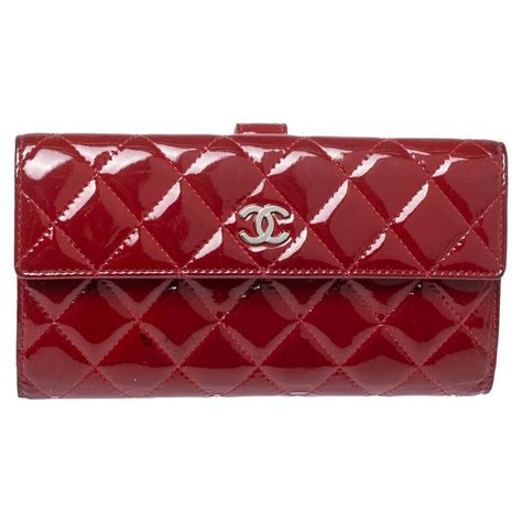 red patent leather chanel wallet|genuine chanel wallet.